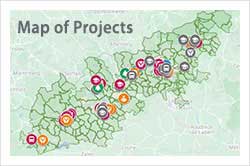 Map of projects